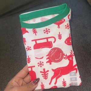 Carters Holiday Red and White Pajama Set- Sz3T